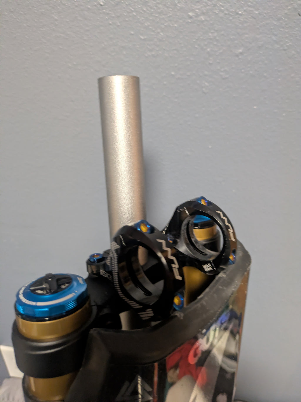 Direct stem bar clamp titanium (4x bolts)