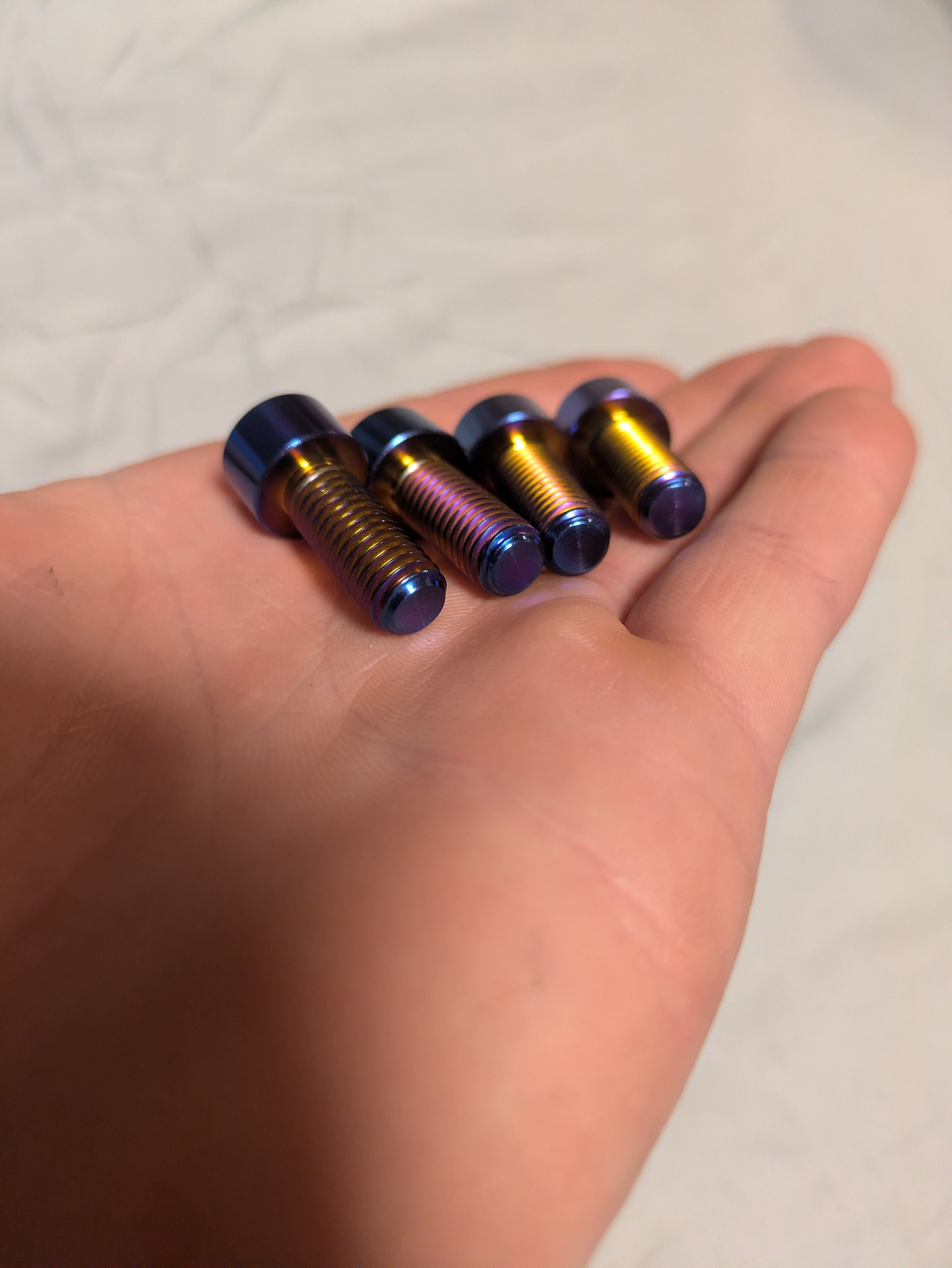 All emoto peg mount titanium 4x bolts