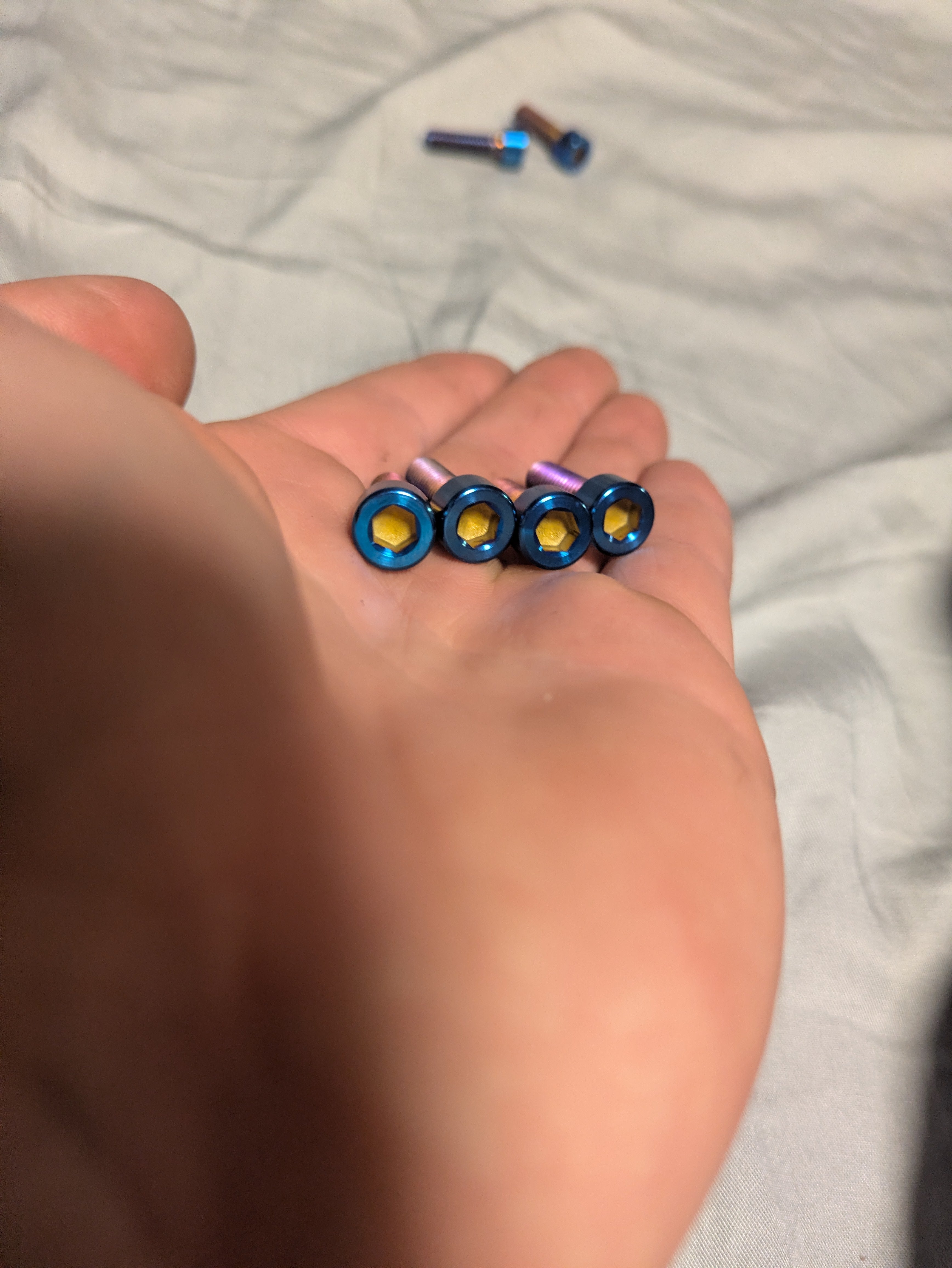 Direct mount titanium full set (8x bolts)