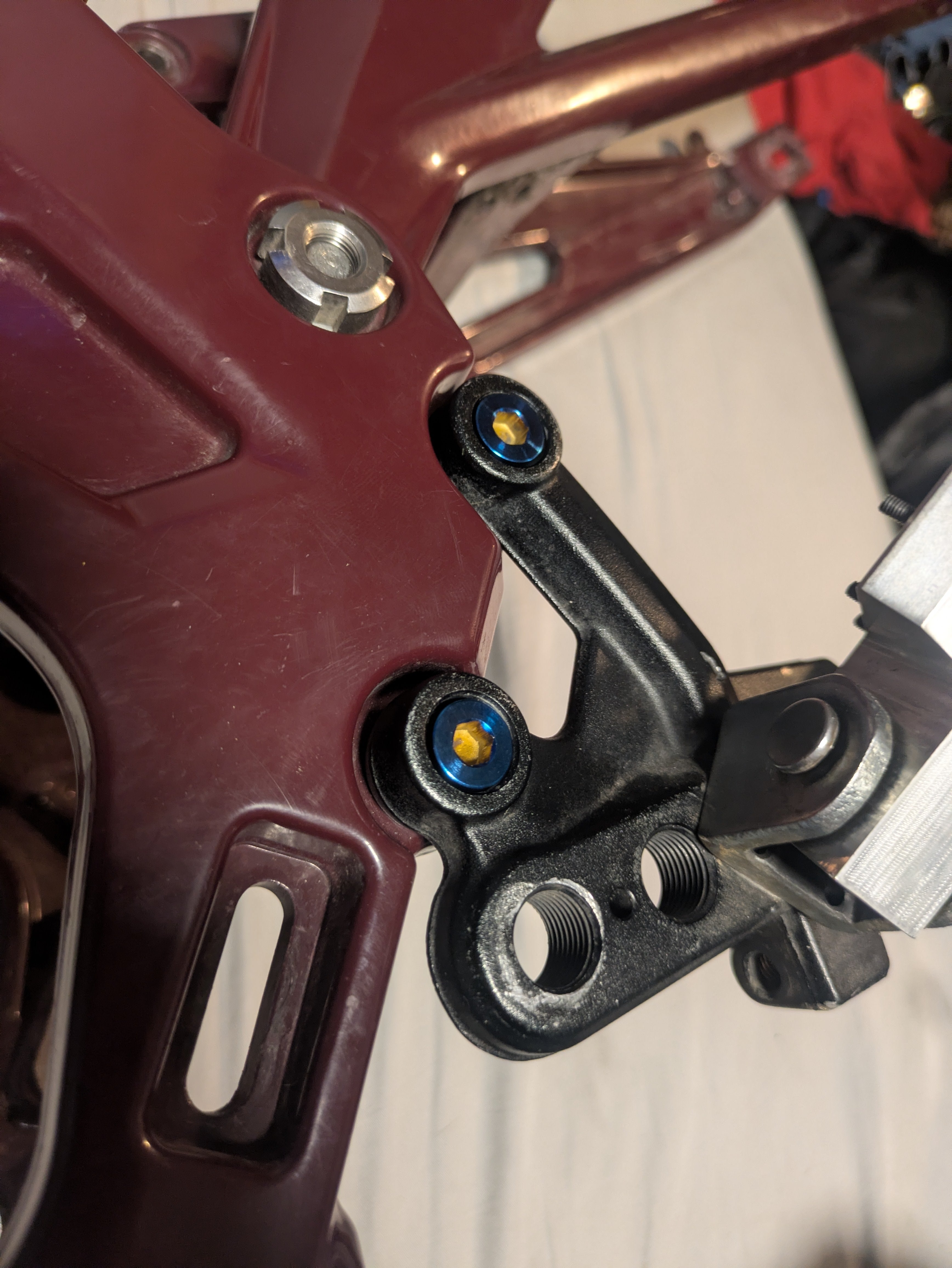 All emoto peg mount titanium 4x bolts