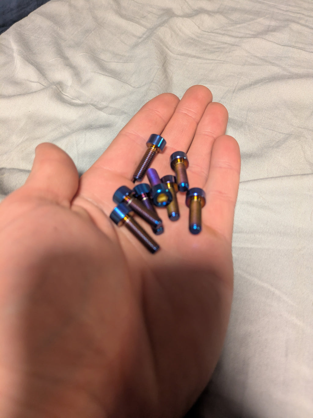 Direct mount titanium full set (8x bolts)