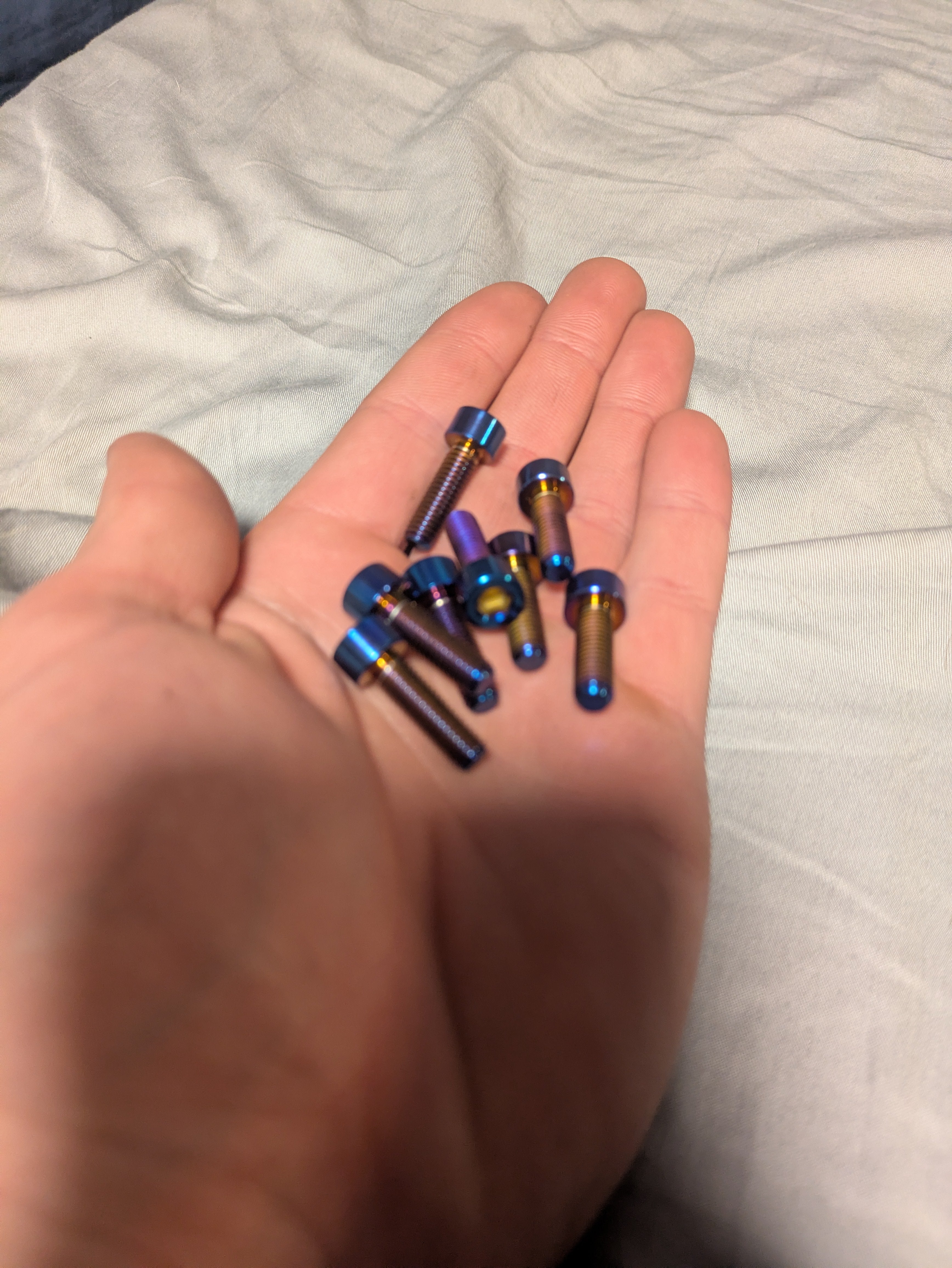 Direct mount titanium full set (8x bolts)
