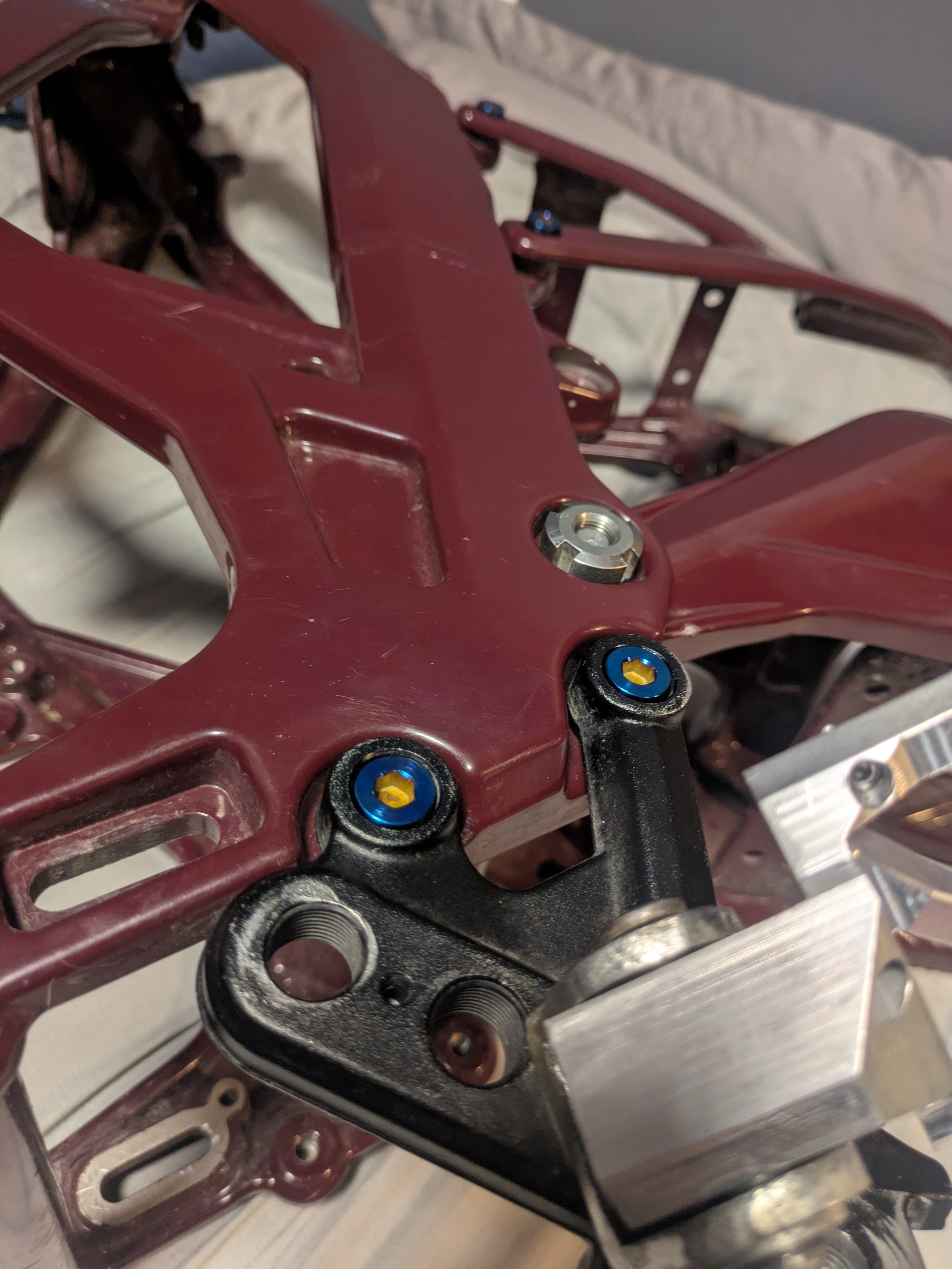 All emoto peg mount titanium 4x bolts